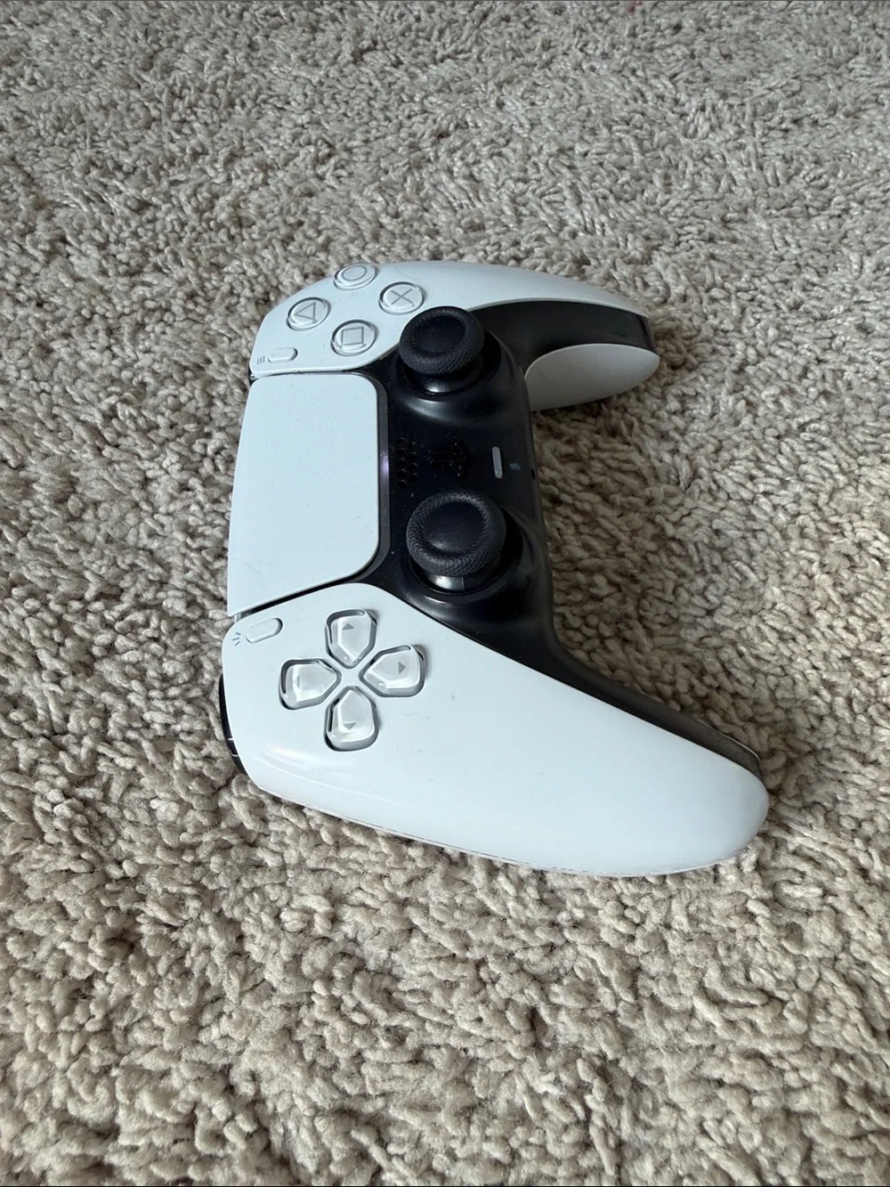 PS5 Sony DualSense Wireless Controller - White and Black with Blue Accent